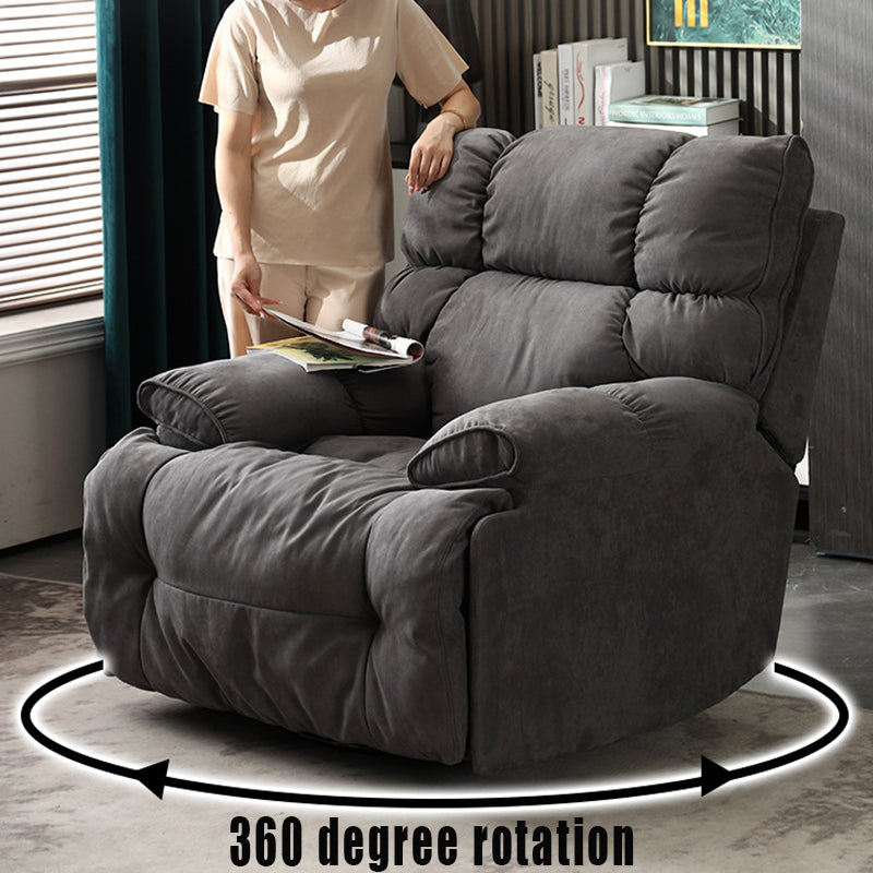 Recliner Chair,Manual/Electric Recline with Footrest, 360 Rotation & Plush Cotton Padding