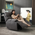 Recliner Chair,Manual/Electric Recline with Footrest, 360 Rotation & Plush Cotton Padding