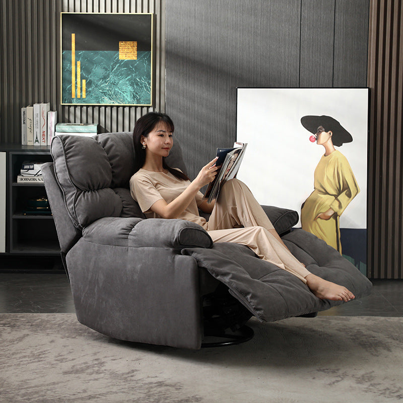 Recliner Chair,Manual/Electric Recline with Footrest, 360 Rotation & Plush Cotton Padding