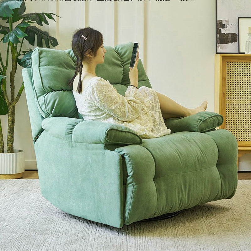 Recliner Chair,Manual/Electric Recline with Footrest, 360 Rotation & Plush Cotton Padding