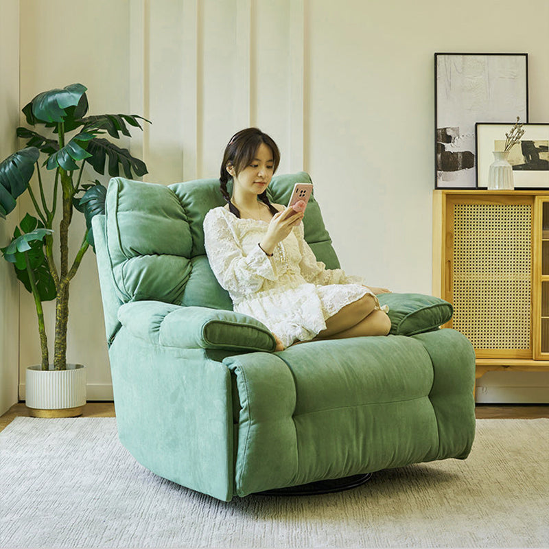 Recliner Chair,Manual/Electric Recline with Footrest, 360 Rotation & Plush Cotton Padding