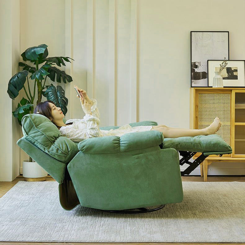 Recliner Chair,Manual/Electric Recline with Footrest, 360 Rotation & Plush Cotton Padding