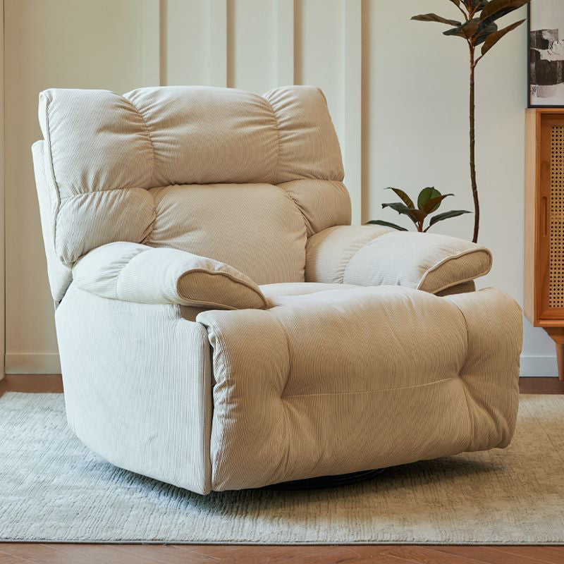 Recliner Chair,Manual/Electric Recline with Footrest, 360 Rotation & Plush Cotton Padding