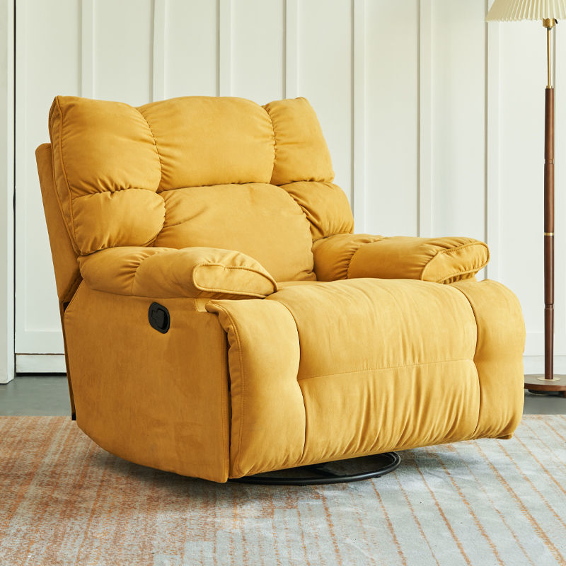 Recliner Chair,Manual/Electric Recline with Footrest, 360 Rotation & Plush Cotton Padding
