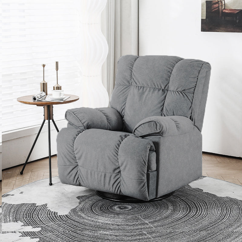 Recliner Chair,Manual/Electric Recline with Footrest, 360 Rotation & Plush Cotton Padding