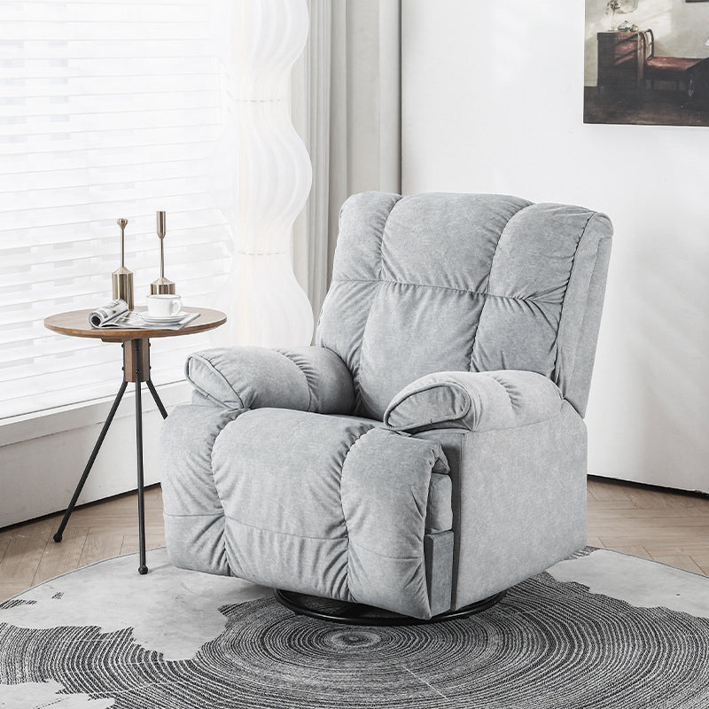 Recliner Chair,Manual/Electric Recline with Footrest, 360 Rotation & Plush Cotton Padding