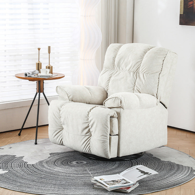 Recliner Chair,Manual/Electric Recline with Footrest, 360 Rotation & Plush Cotton Padding