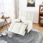 Recliner Chair,Manual/Electric Recline with Footrest, 360 Rotation & Plush Cotton Padding