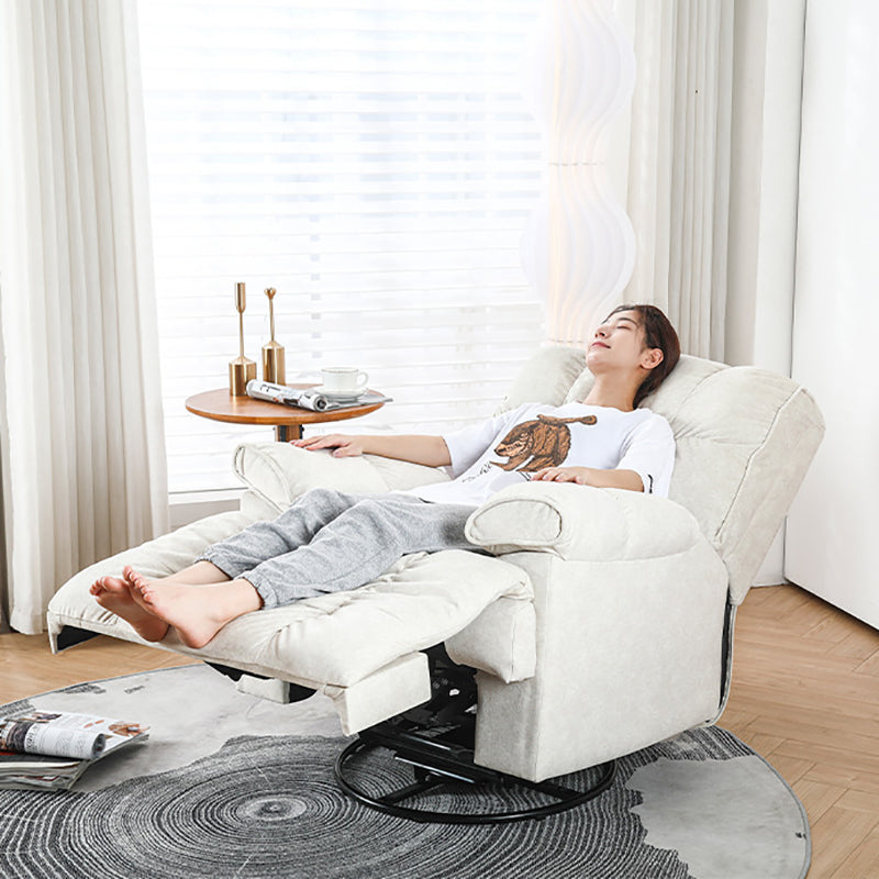 Recliner Chair,Manual/Electric Recline with Footrest, 360 Rotation & Plush Cotton Padding