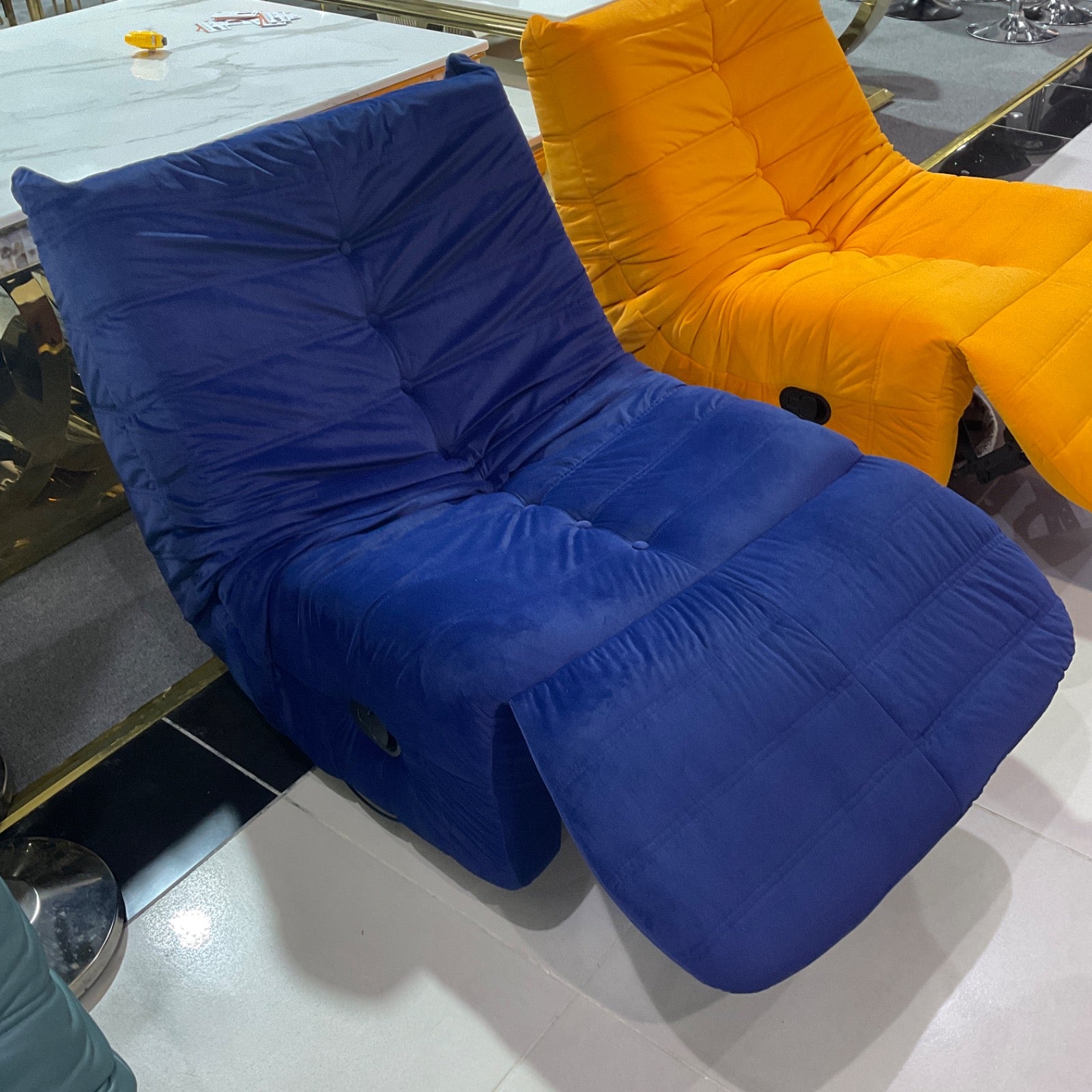 Recliner Chair,Manual/Electric Recline with Footrest, 360 Rotation & Plush Cotton Padding
