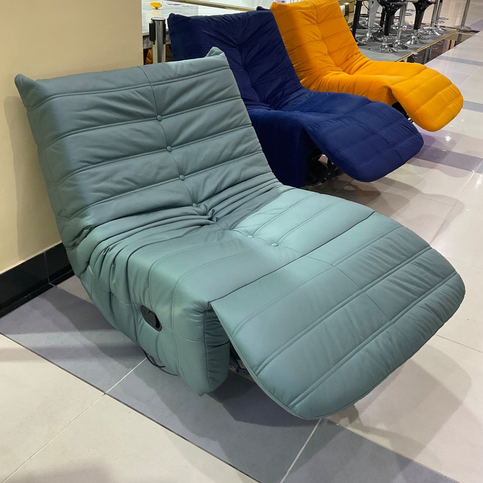 Recliner Chair,Manual/Electric Recline with Footrest, 360 Rotation & Plush Cotton Padding