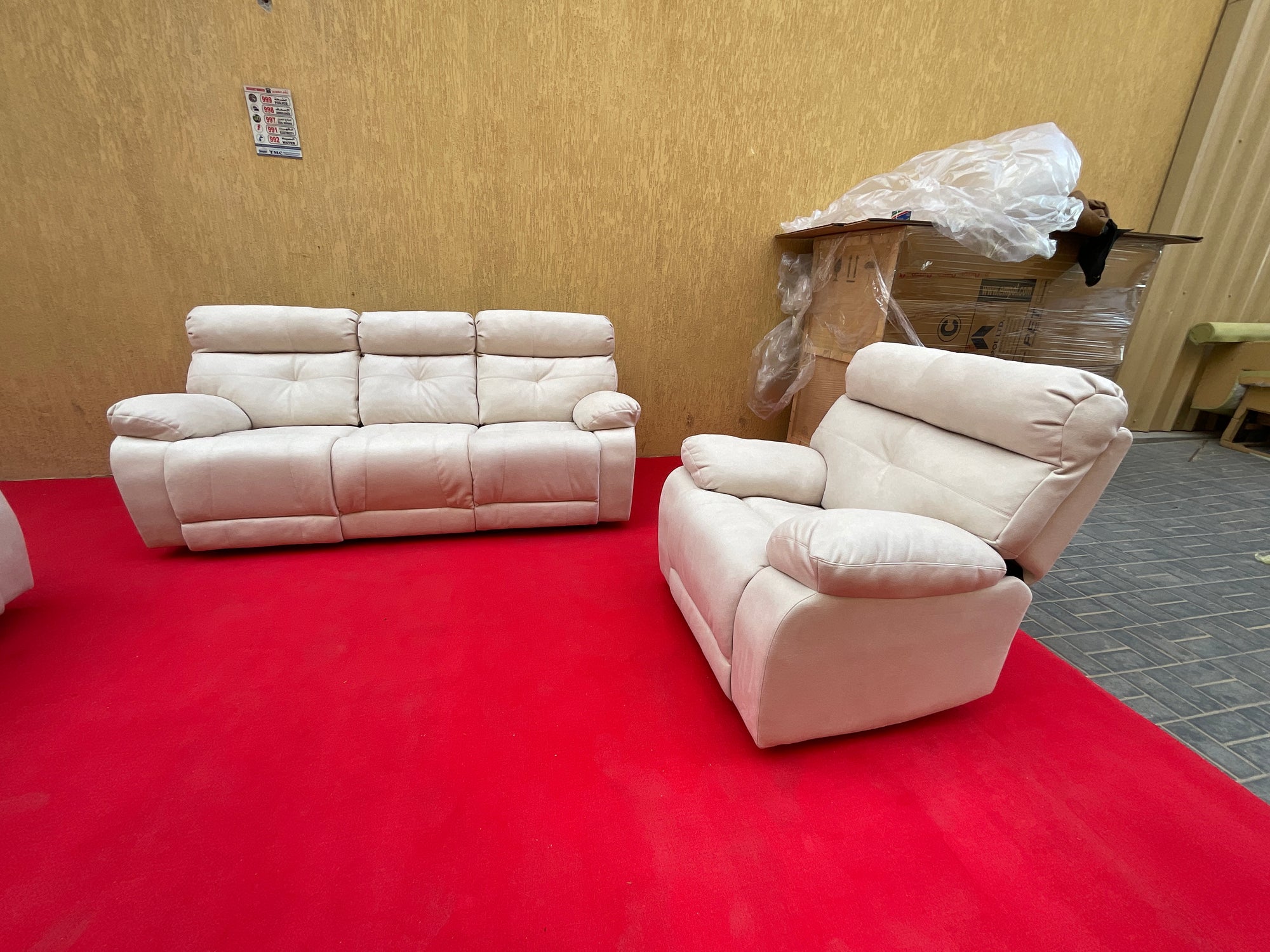 Recliner Chair,Manual/Electric Recline with Footrest, 360 Rotation & Plush Cotton Padding