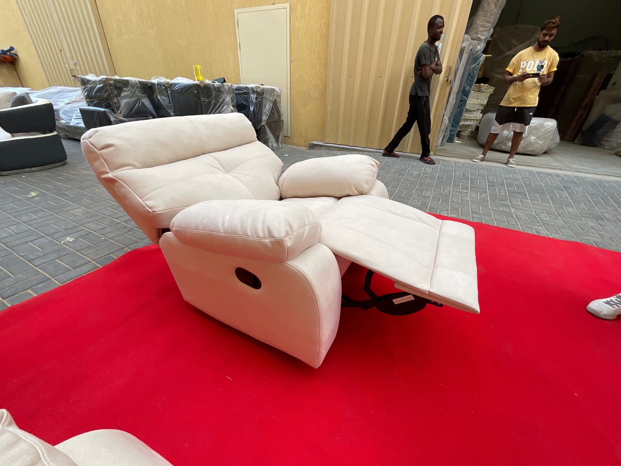 Recliner Chair,Manual/Electric Recline with Footrest, 360 Rotation & Plush Cotton Padding