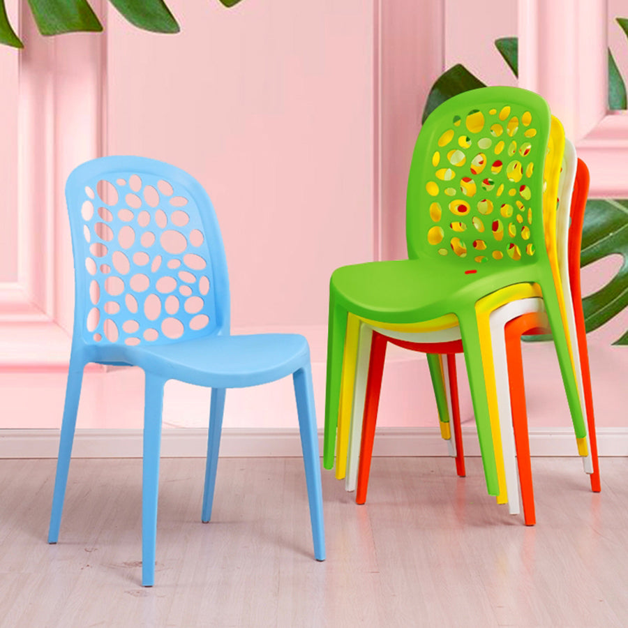 Heavy Duty Plastic Chairs Multi-Color Indoor Outdoor Seating Caf¨¦s Homes