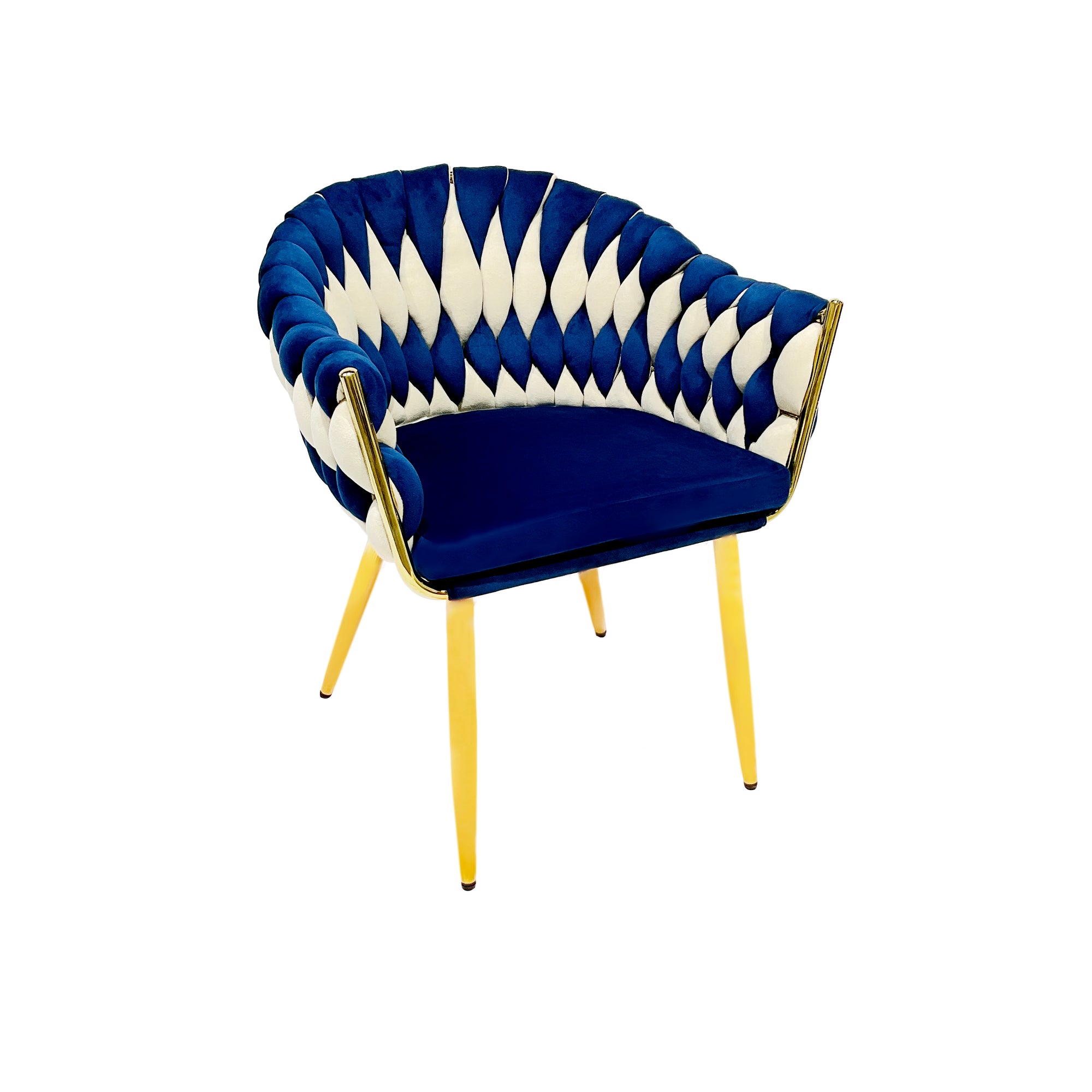Dining Chairs Velvet Cushion Seat Chair Stainless Steel Golden Legs Dining Room Chair