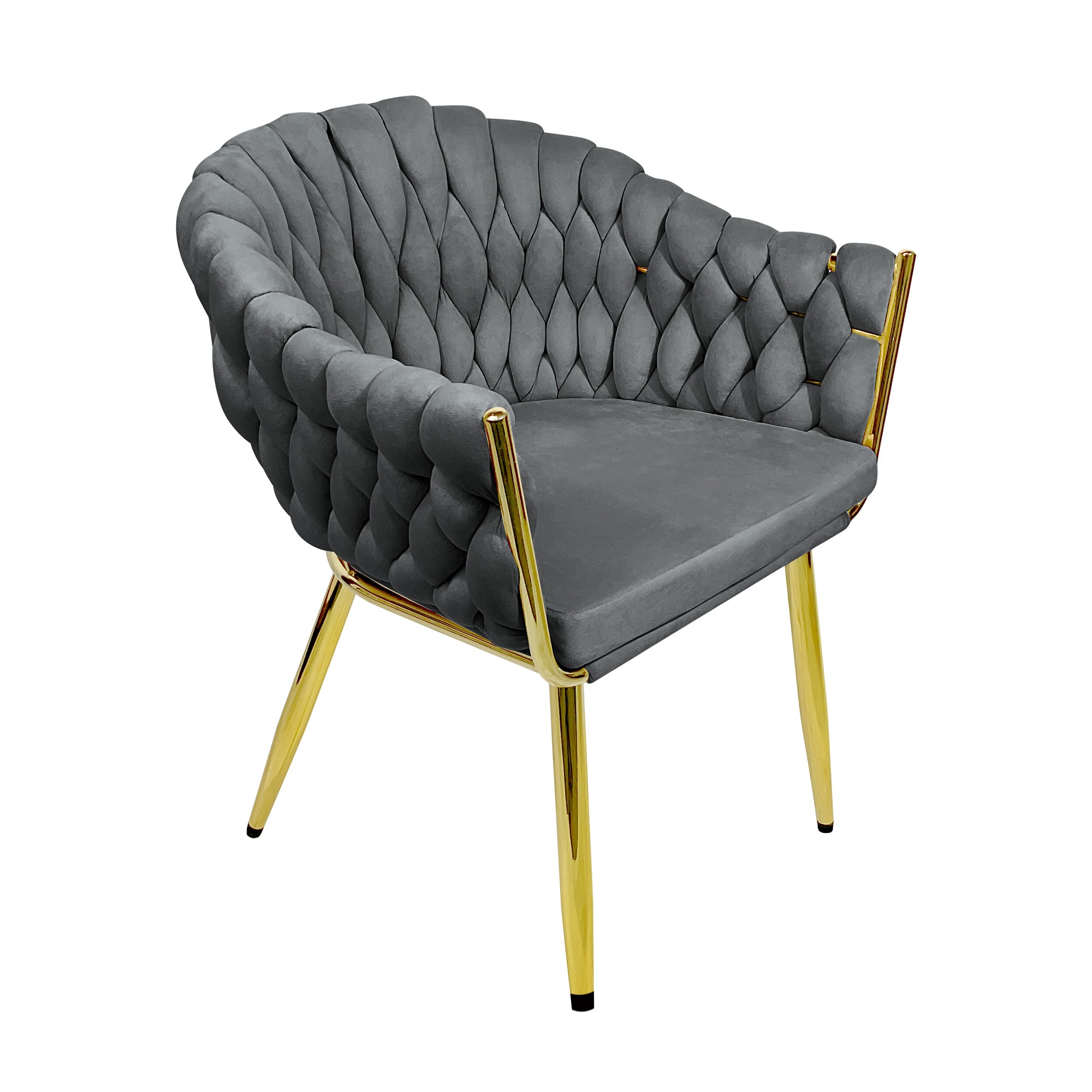 Dining Chairs Velvet Cushion Seat Chair Stainless Steel Golden Legs Dining Room Chair