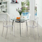 Dining Chairs Acrylic Seat Chair Dining Room Chair