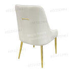 Dining Chairs Velvet Cushion Seat Chair Stainless Steel Golden Legs Dining Room Chair