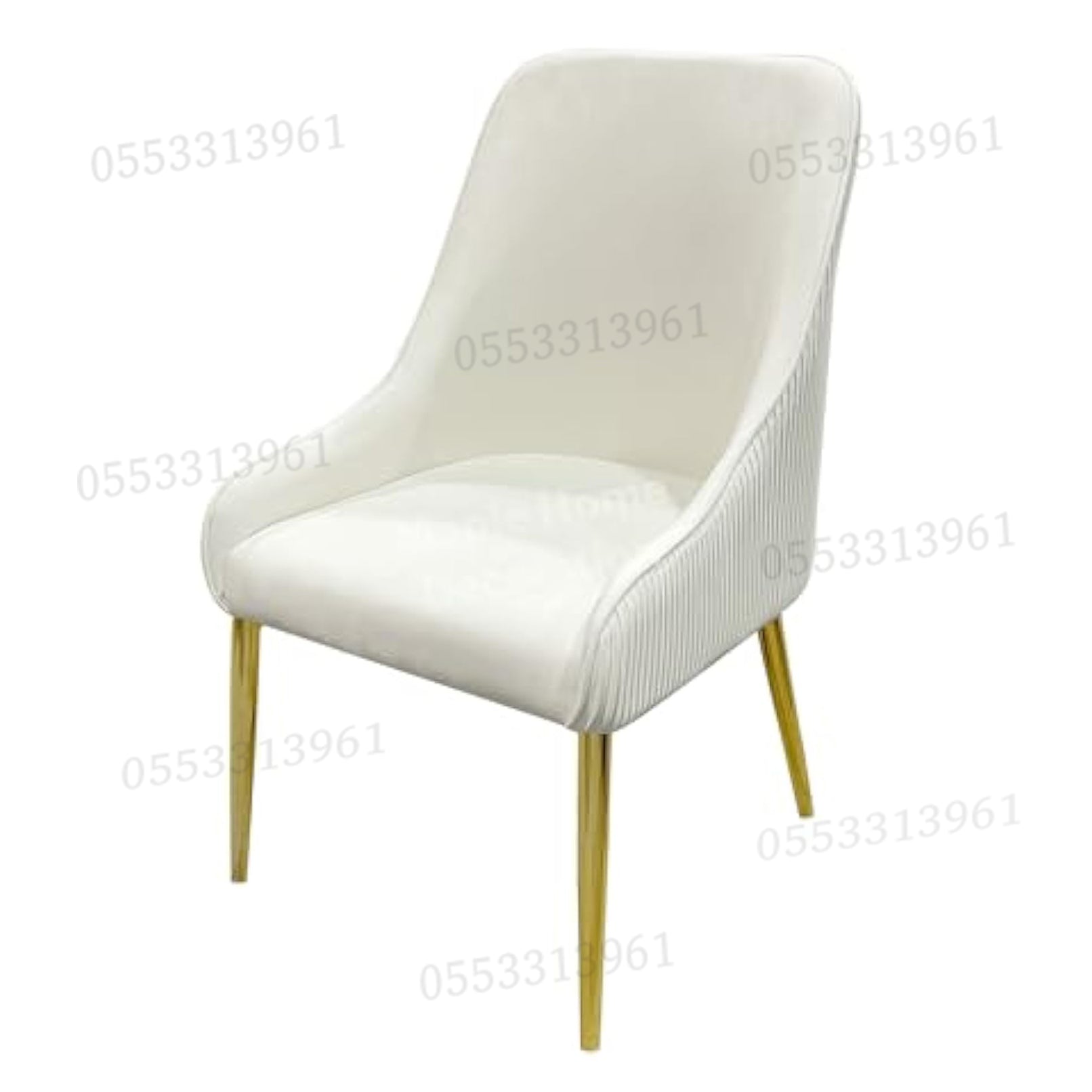 Dining Chairs Velvet Cushion Seat Chair Stainless Steel Golden Legs Dining Room Chair