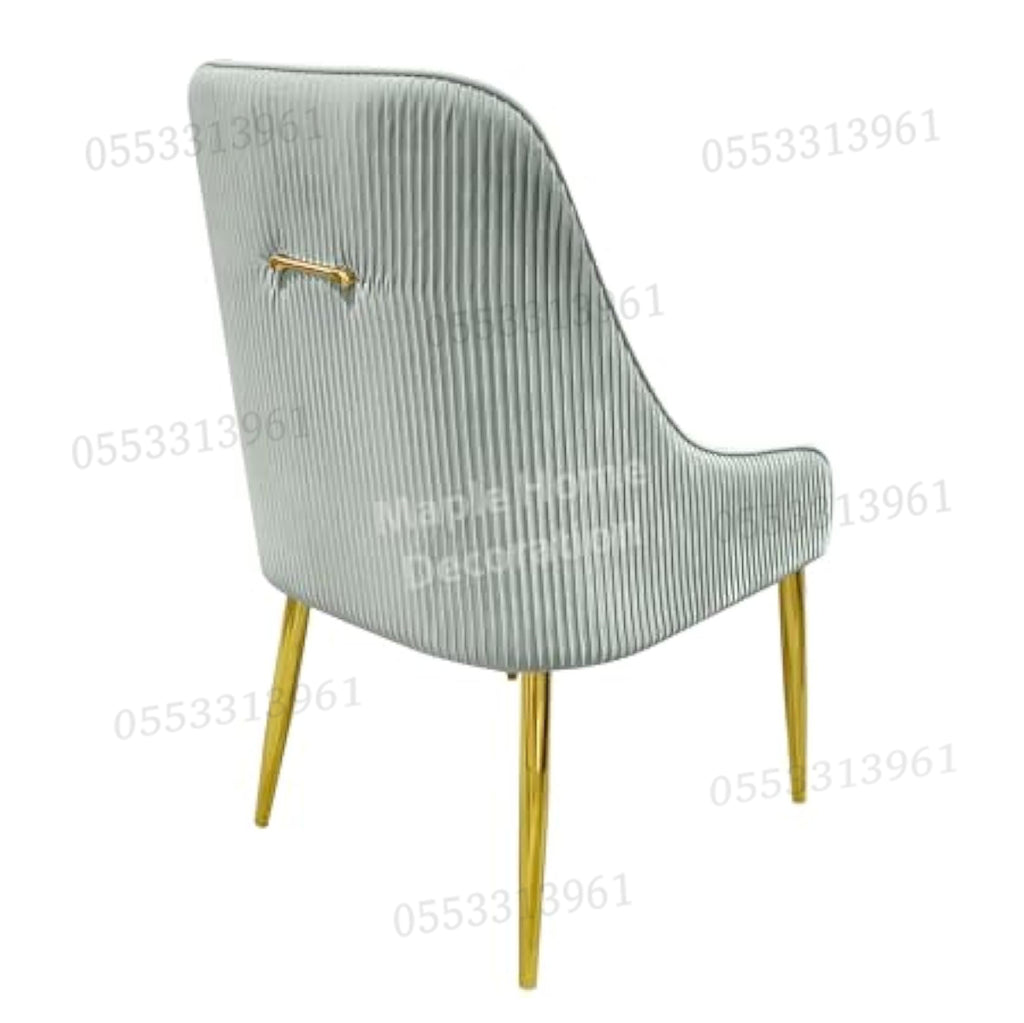 Dining Chairs Velvet Cushion Seat Chair Stainless Steel Golden Legs Dining Room Chair