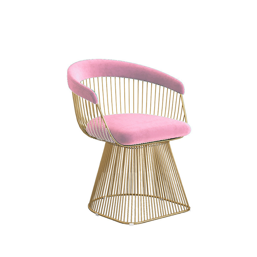 Dining Chairs Velvet Cushion Seat Chair Stainless Steel Golden Legs Dining Room Chair
