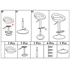 Adjustable Height Swivel Bar Stool Rotation, Stylish & Versatile Seating