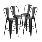 High Bar Stool 75cm Legs Stable Stylish Seating