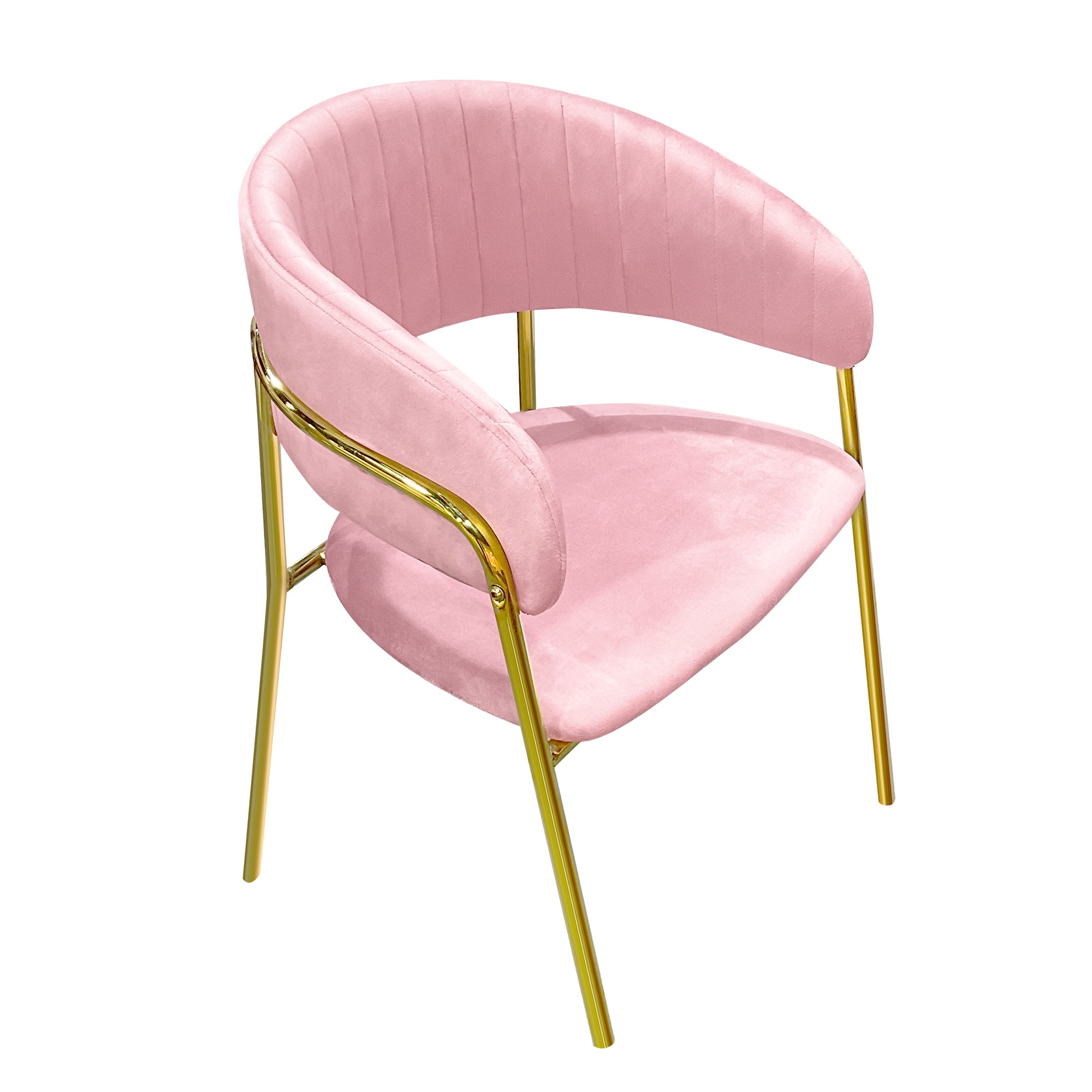 Dining Chairs Velvet Cushion Seat Chair Stainless Steel Golden Legs Dining Room Chair