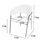 Dining Chairs Velvet Cushion Seat Chair Stainless Steel Golden Legs Dining Room Chair
