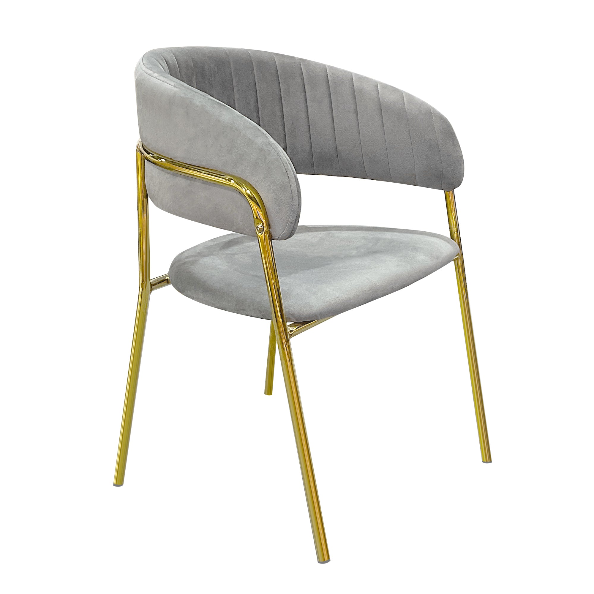 Dining Chairs Velvet Cushion Seat Chair Stainless Steel Golden Legs Dining Room Chair