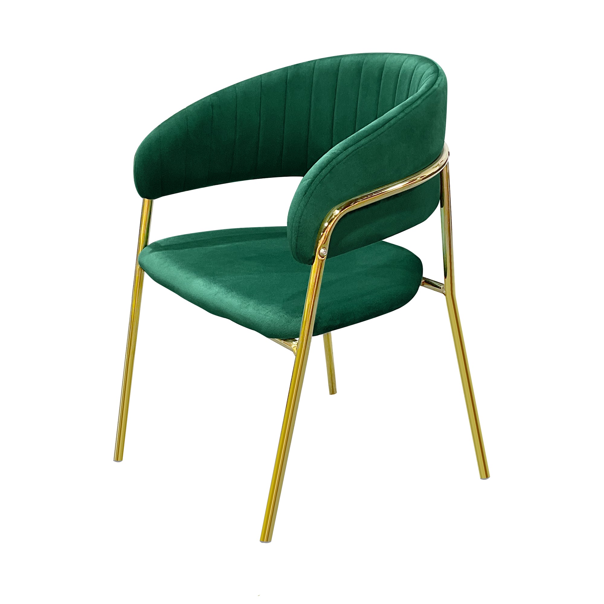 Dining Chairs Velvet Cushion Seat Chair Stainless Steel Golden Legs Dining Room Chair