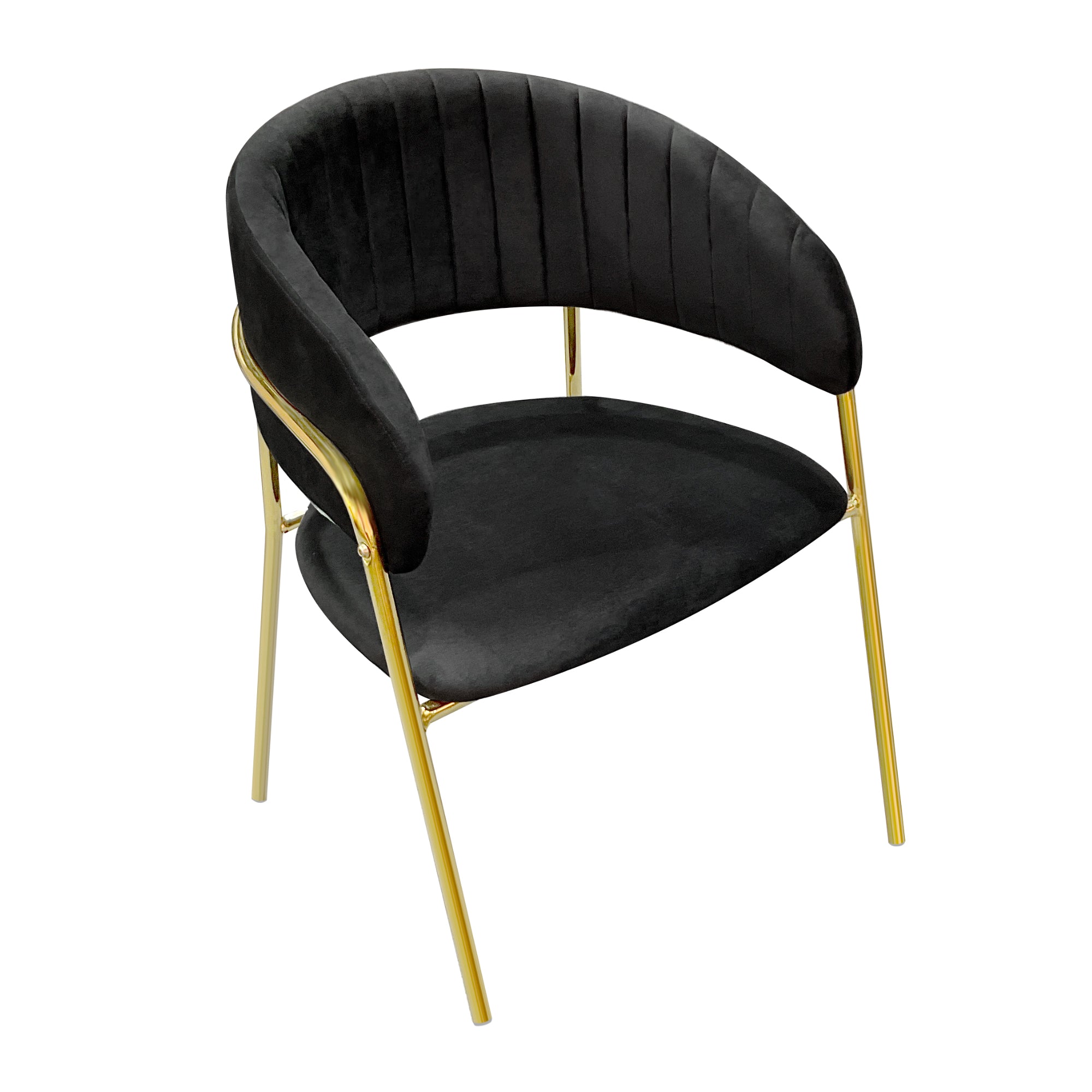 Dining Chairs Velvet Cushion Seat Chair Stainless Steel Golden Legs Dining Room Chair