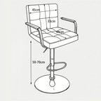 Adjustable Height Swivel Bar Stool Rotation, Stylish & Versatile Seating