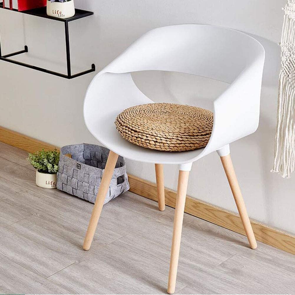 Dining Chairs Plastic Seat Wood Legs Restaurant Chair