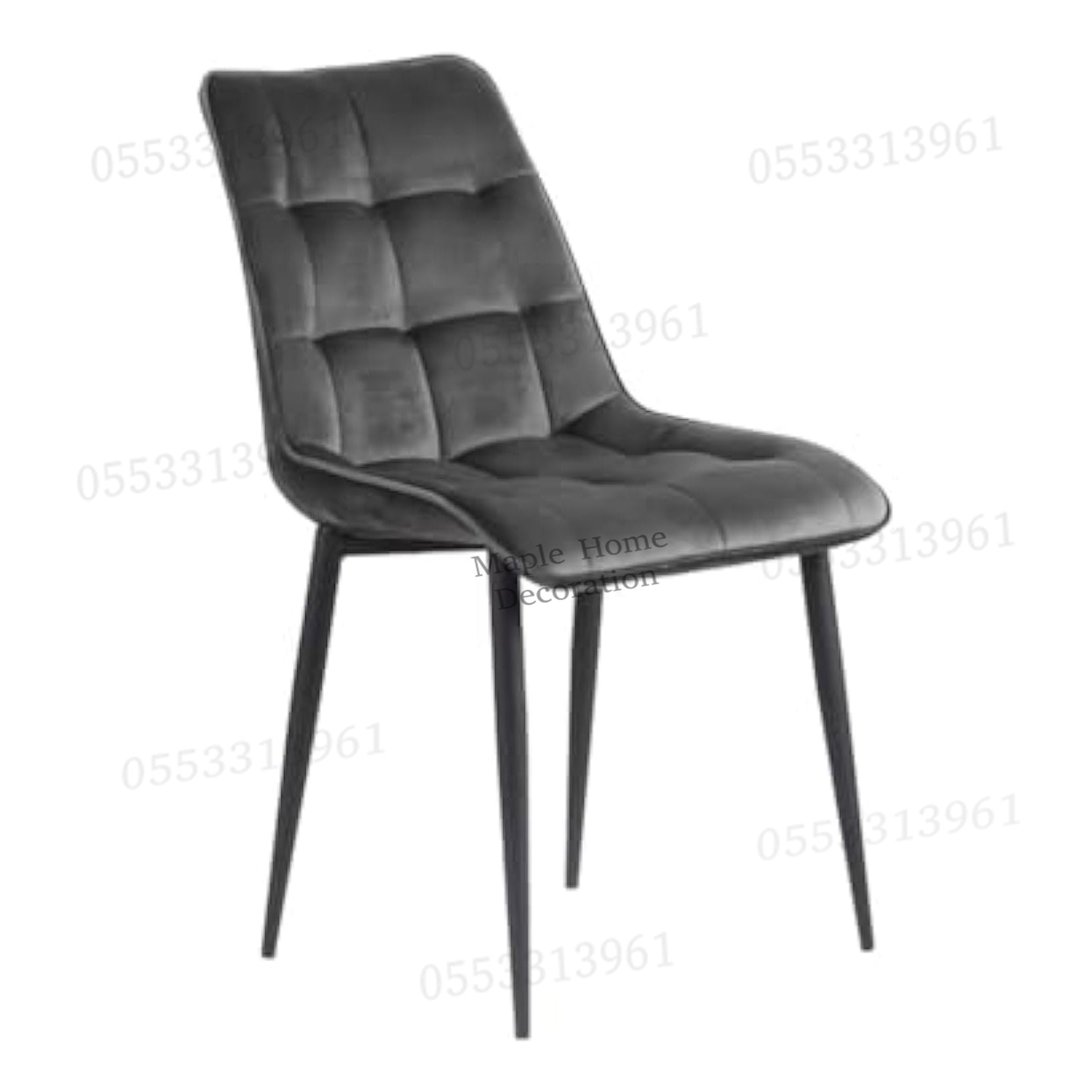 Dining Chairs Velvet Cushion Seat Chair Stainless Steel Golden Legs Dining Room Chair