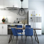 Dining Chairs Velvet Cushion Seat Chair Stainless Steel Golden Legs Dining Room Chair