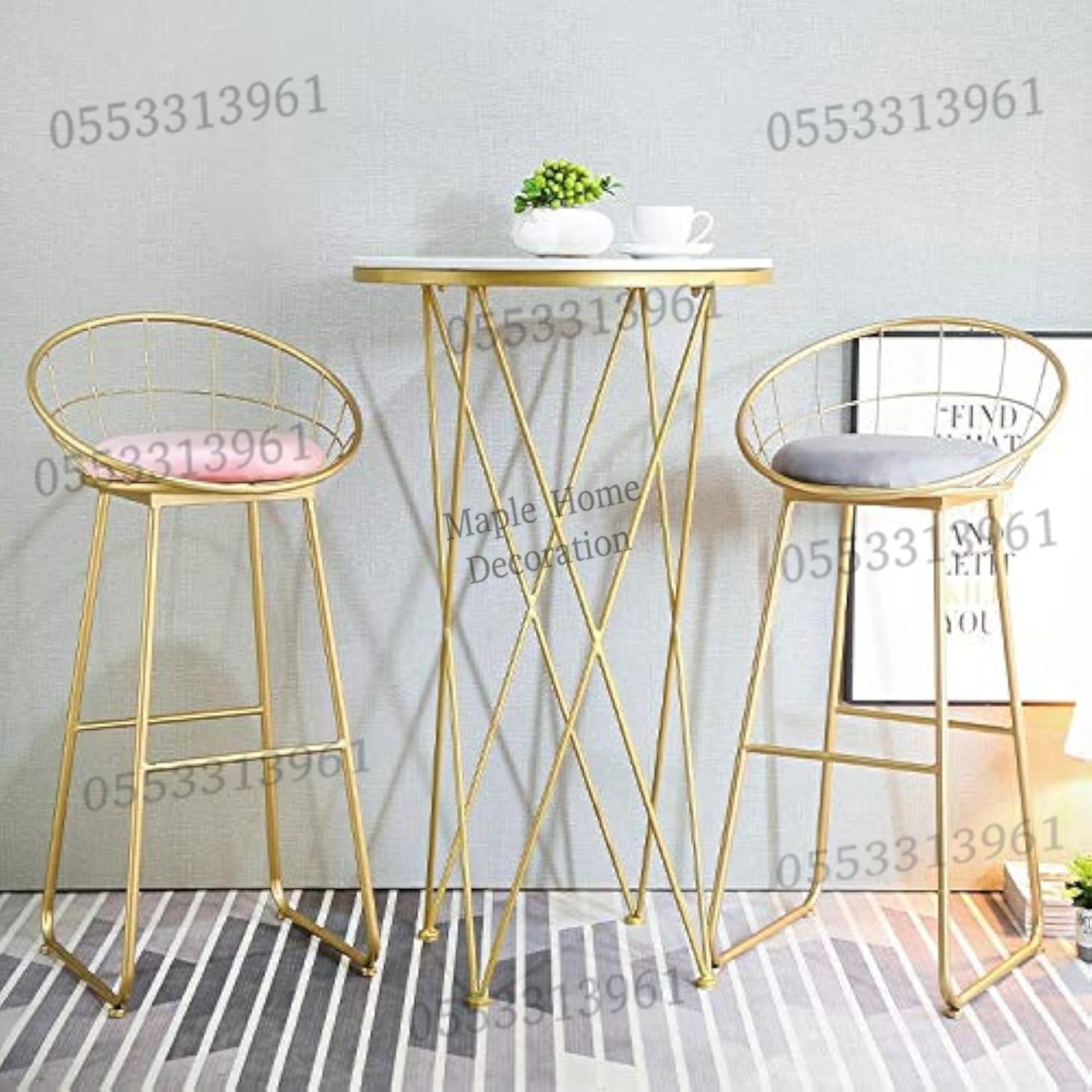High Bar Stool 75cm Legs Stable Stylish Seating