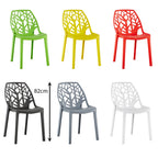 Heavy Duty Plastic Chairs Multi-Color Indoor Outdoor Seating Caf¨¦s Homes