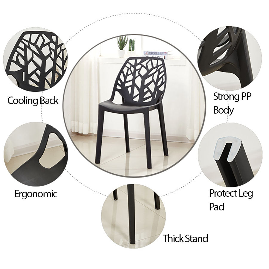 Heavy Duty Plastic Chairs Multi-Color Indoor Outdoor Seating Caf¨¦s Homes