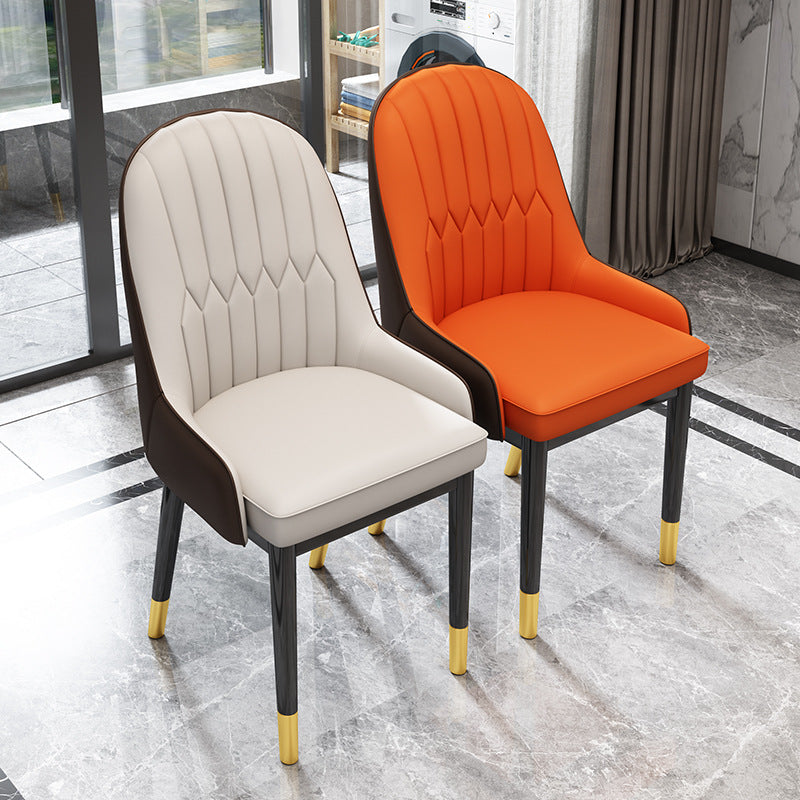 Dining Chairs Velvet Cushion Seat Chair Stainless Steel Golden Legs Dining Room Chair