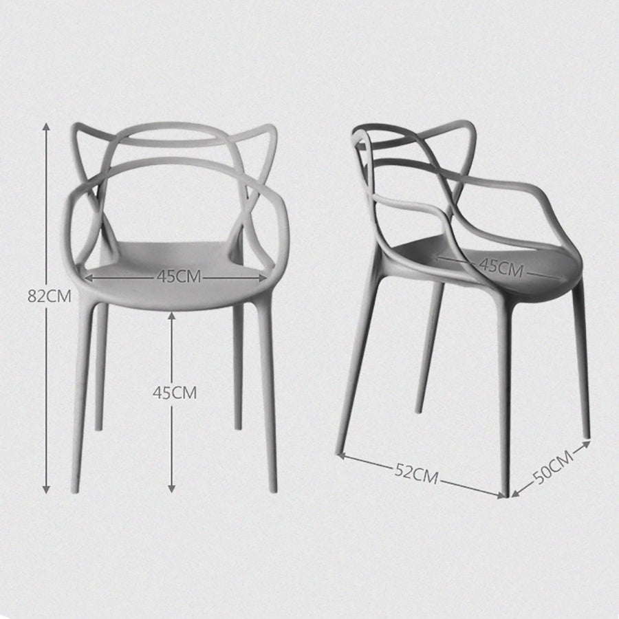 Heavy Duty Plastic Chairs Multi-Color Indoor Outdoor Seating Caf¨¦s Homes