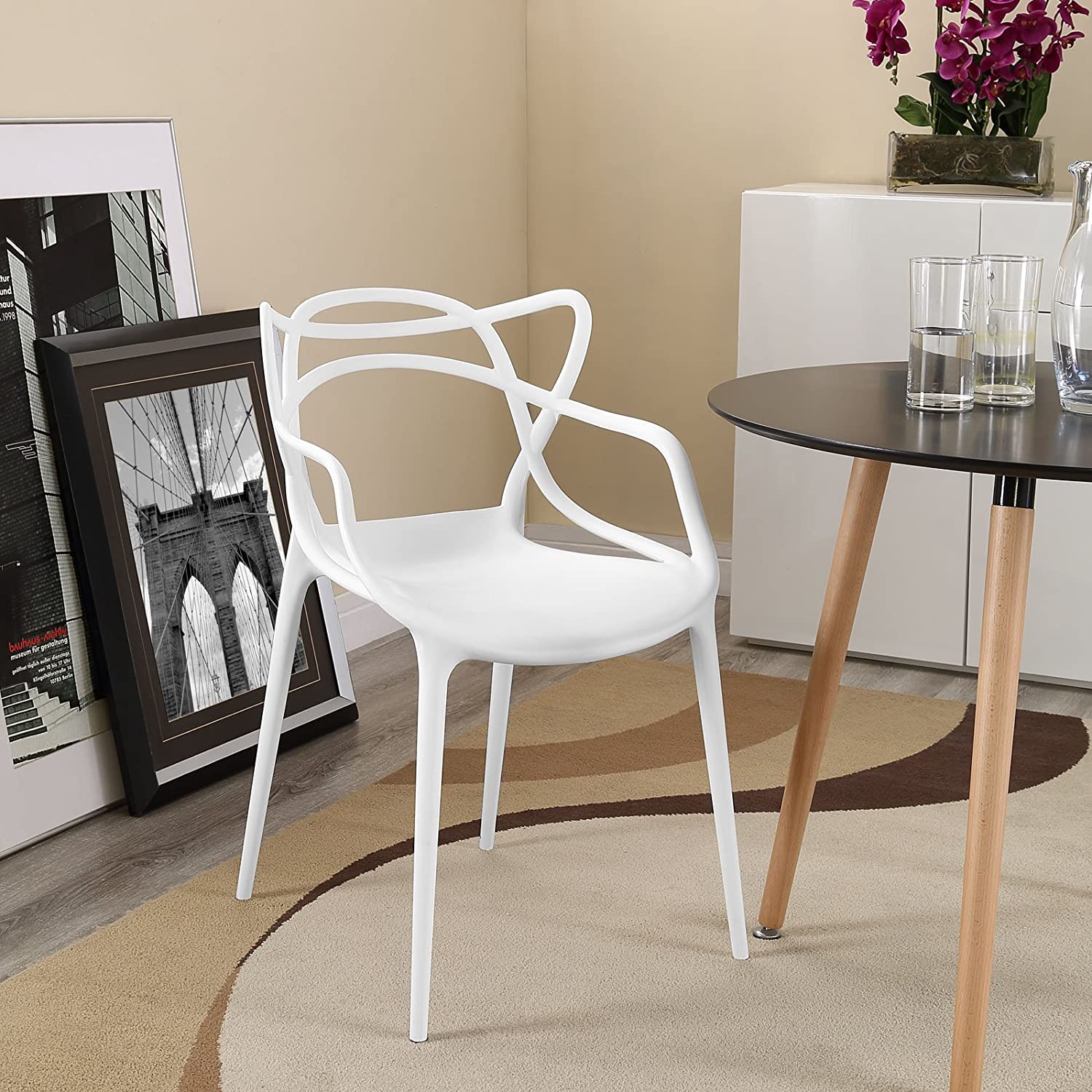 Heavy Duty Plastic Chairs Multi-Color Indoor Outdoor Seating Caf¨¦s Homes