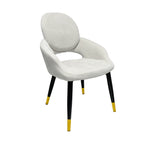 Dining Chairs Velvet Cushion Seat Chair Stainless Steel Golden Legs Dining Room Chair