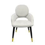 Dining Chairs Velvet Cushion Seat Chair Stainless Steel Golden Legs Dining Room Chair