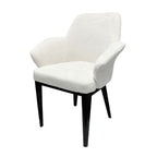 Dining Chairs Fabric Cushion Seat Chair Stainless Steel Golden Legs Dining Room Chair