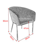 Dining Chairs Velvet Cushion Seat Chair Stainless Steel Golden Legs Dining Room Chair