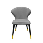 Dining Chairs Velvet Cushion Seat Chair Stainless Steel Golden Legs Dining Room Chair