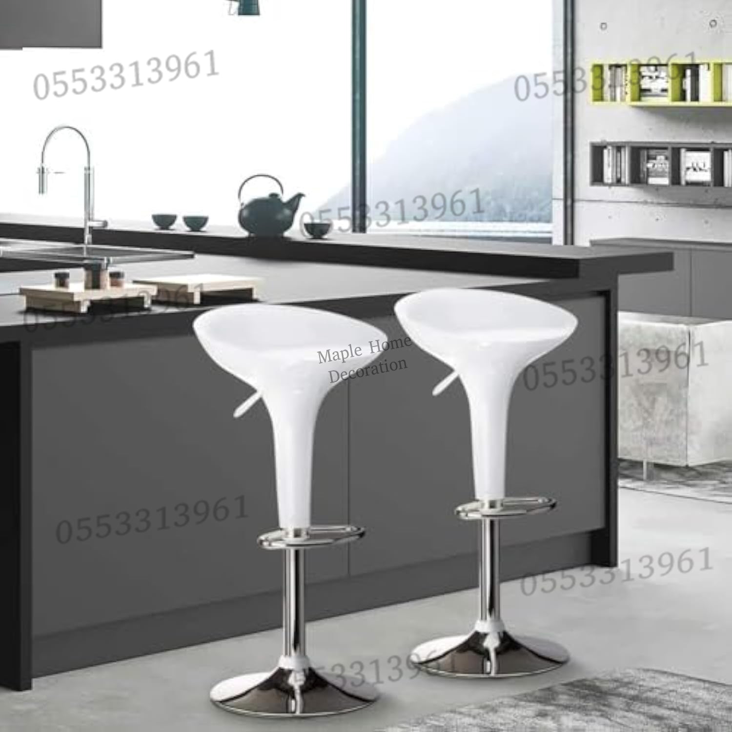 Adjustable Height Swivel Bar Stool Rotation, Stylish & Versatile Seating