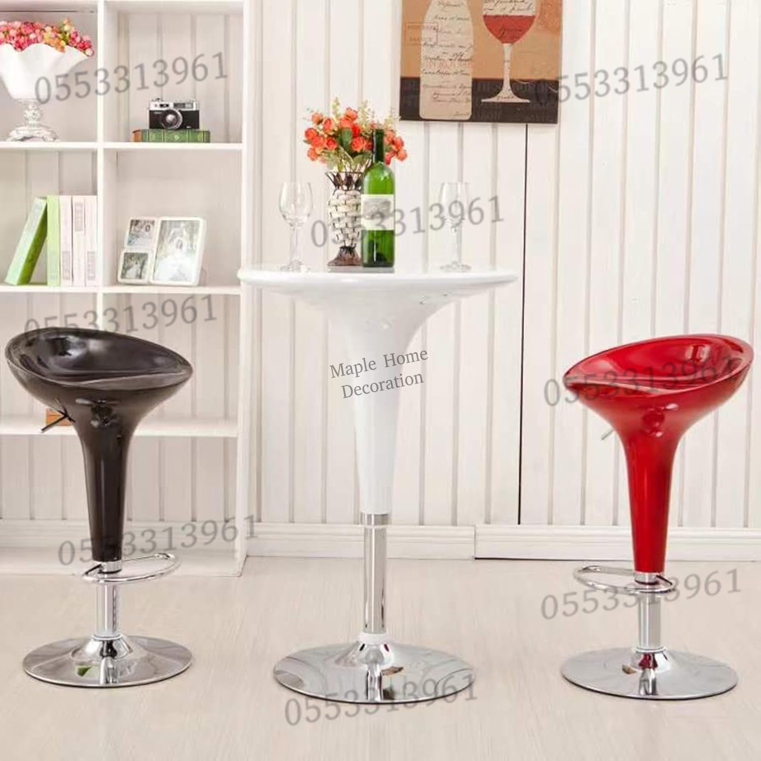 Adjustable Height Swivel Bar Stool Rotation, Stylish & Versatile Seating
