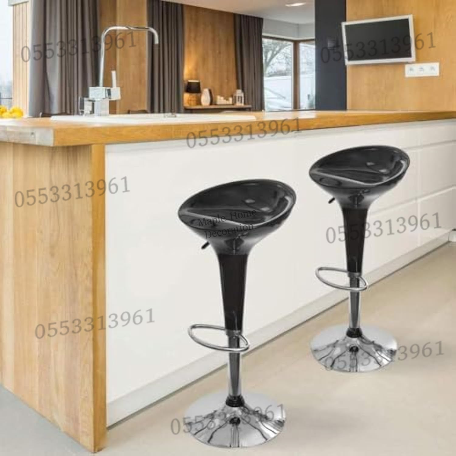 Adjustable Height Swivel Bar Stool Rotation, Stylish & Versatile Seating